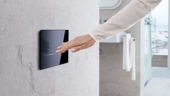Geberit Sigma80 plaque de commande, carré , avec rinçage sans contacte
