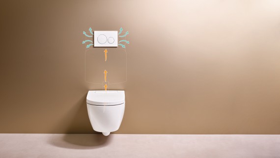 Geberit AquaClean Alba avec système d'extraction des odeurs Geberit DuoFresh Geberit AquaClean Alba avec système d'extraction des odeurs Geberit DuoFresh