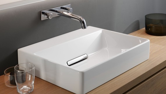 Vasque à poser Geberit ONE avec évacuation CleanDrain Vasque à poser Geberit ONE avec évacuation CleanDrain