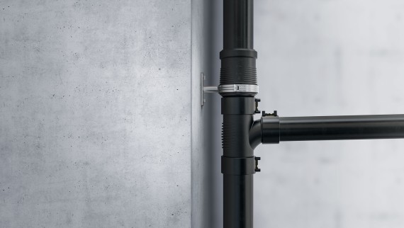 Système Geberit Silent-db20 pour l’évacuation des bâtiments soumis à des exigences élevées en matière d’isolation phonique Système Geberit Silent-db20 pour l’évacuation des bâtiments soumis à des exigences élevées en matière d’isolation phonique
