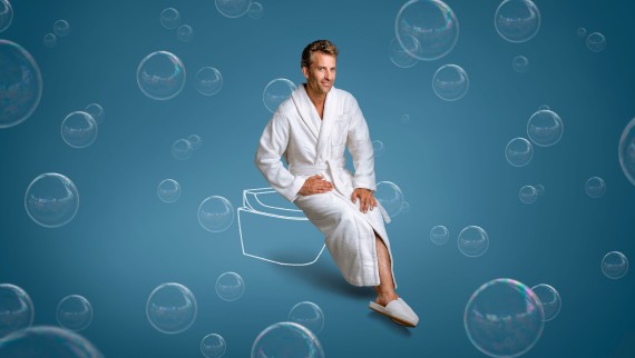 Tim a pris place sur un AquaClean Tuma