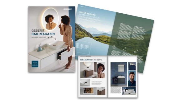 Couverture du magazine de la salle de bains Geberit
