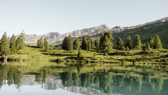 Imposante cascade dans un paysage verdoyant (© Geberit)