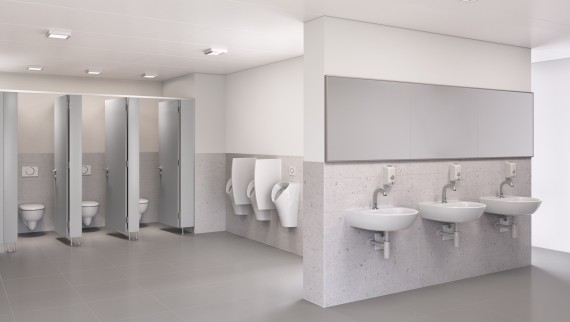 Locaux sanitaires pour l'option Entry