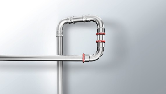 Geberit Mapress Acier Carbone est adapté aux installations en circuit fermé
