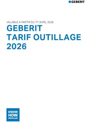 Catalogue Tarif Outillage Geberit Catalogue Tarif Outillage Geberit