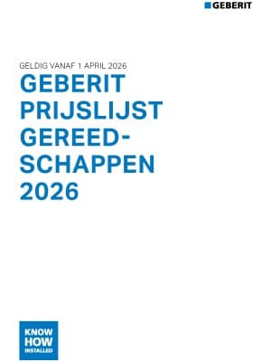 Geberit Prijslijst Gereedschappen Geberit Prijslijst Gereedschappen