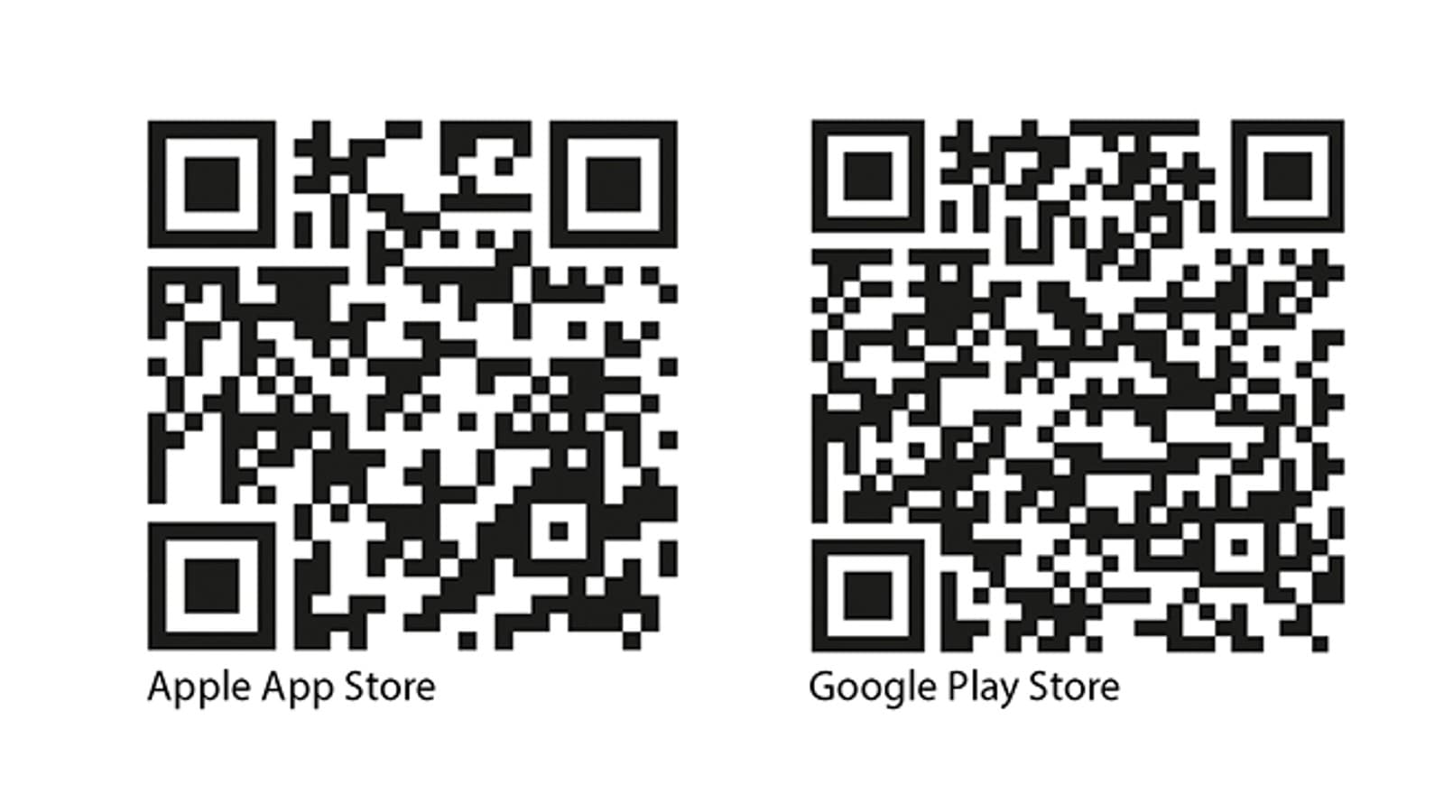 Codes QR de l’application Geberit Home pour iOS et Android Codes QR de l’application Geberit Home pour iOS et Android