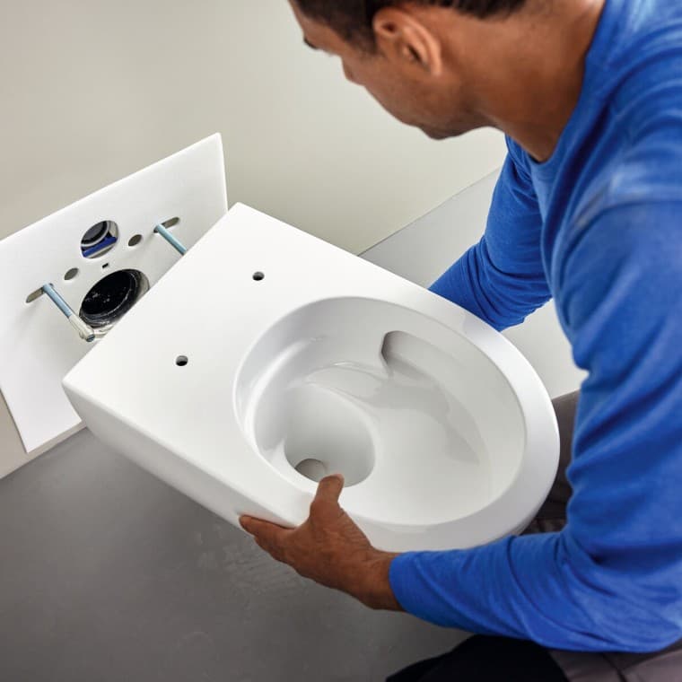 WC Acanto avec la technologie EFF3 (© Geberit) WC Acanto avec la technologie EFF3 (© Geberit)