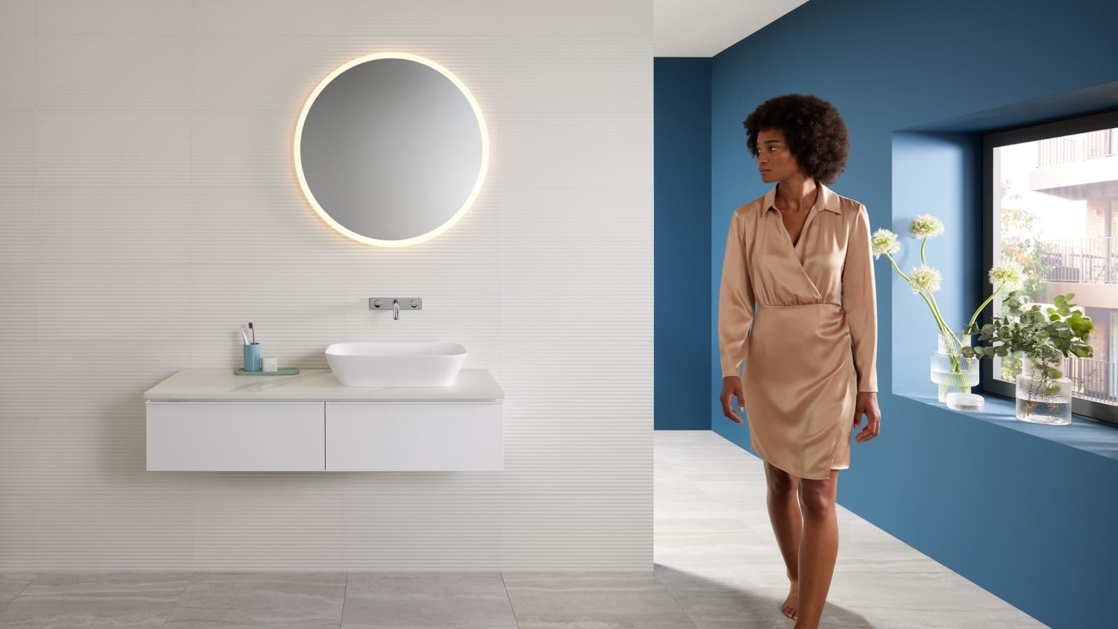 Mix & Match: Geberit ONE lavabo encastré avec armoire iCon Mix & Match: Geberit ONE lavabo encastré avec armoire iCon