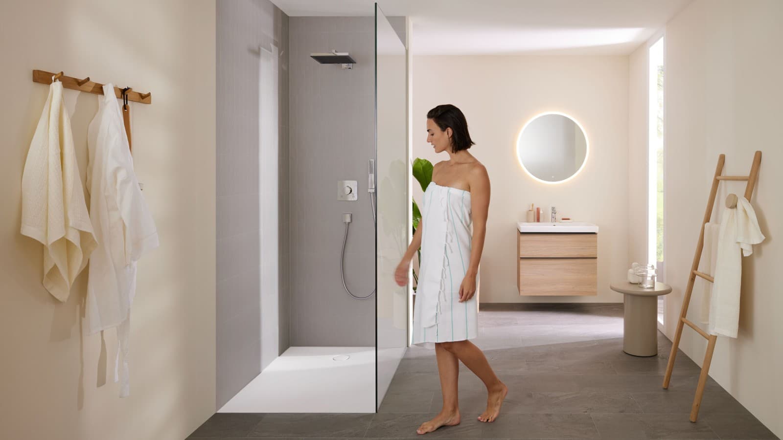 Une solution de plain-pied Geberit offre une meilleure hygiène dans la douche Une solution de plain-pied Geberit offre une meilleure hygiène dans la douche
