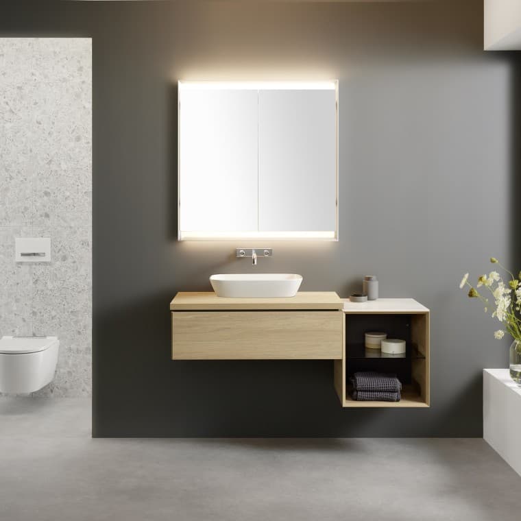 Sous-meuble à élément latéral ouvert Sous-meuble à élément latéral ouvert