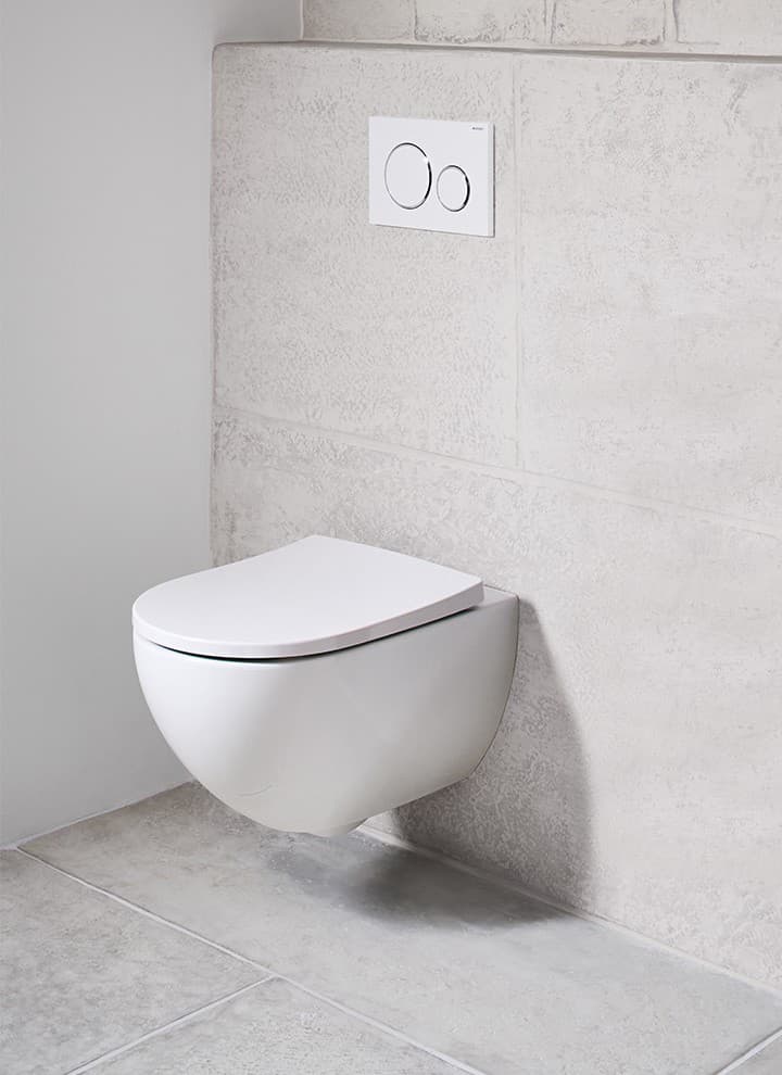 WC suspendu pour un nettoyage aisé du sol WC suspendu pour un nettoyage aisé du sol