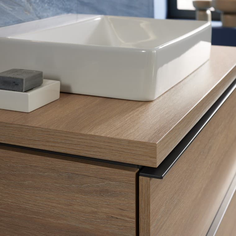Mix & Match Vasque à poser Geberit ONE avec Lavabo de salle de bains Geberit iCon avec meuble Mix & Match Vasque à poser Geberit ONE avec Lavabo de salle de bains Geberit iCon avec meuble