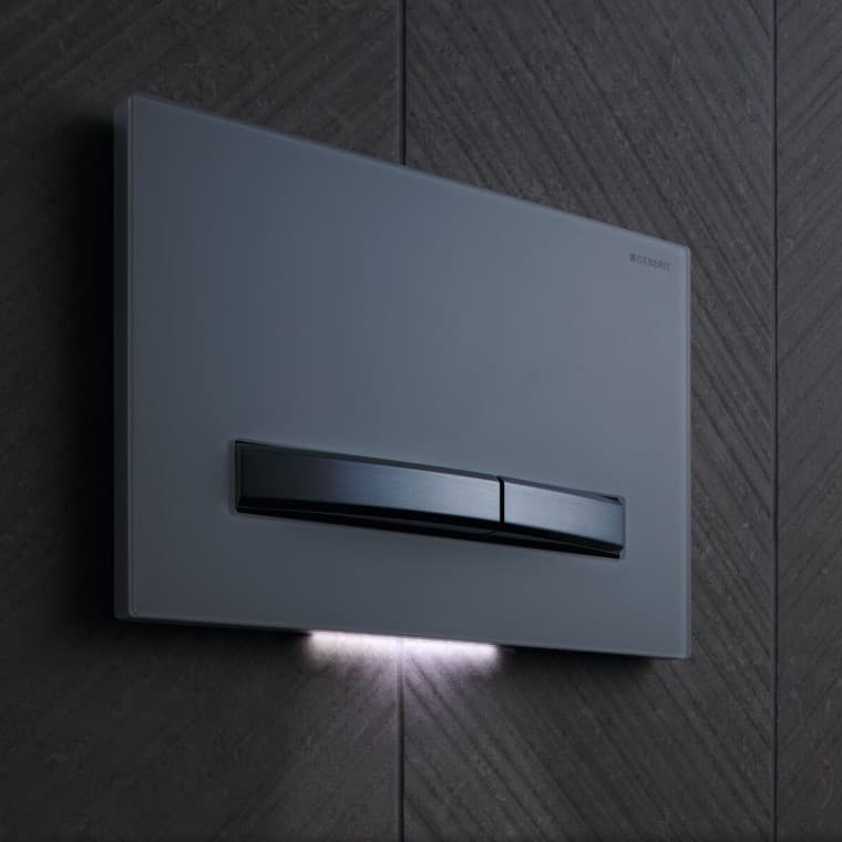 Geberit Sigma50, square, with orientation light Geberit Sigma50, square, with orientation light
