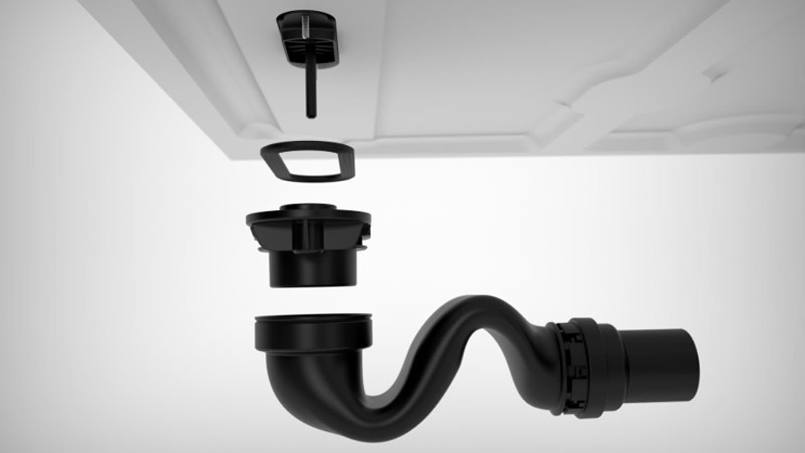 Siphon minimaliste pour le receveur de douche Geberit Sestra Siphon minimaliste pour le receveur de douche Geberit Sestra