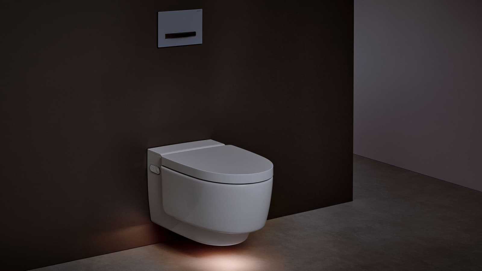 Geberit AquaClean Mera Comfort avec éclairage d'orientation Geberit AquaClean Mera Comfort avec éclairage d'orientation