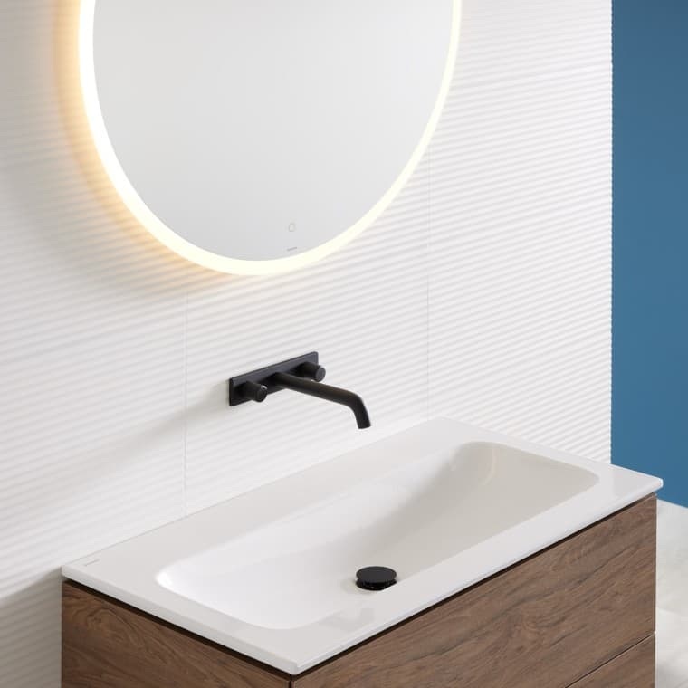 Mix & Match évier de salle de bains Geberit iCon avec meuble bas Geberit ONE Mix & Match évier de salle de bains Geberit iCon avec meuble bas Geberit ONE