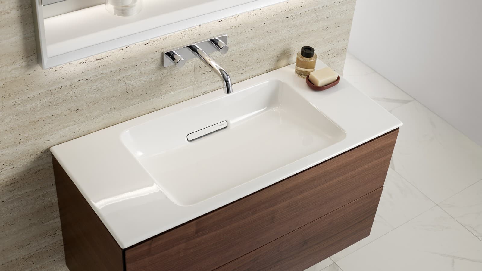 Sous-meuble assorti au lavabo compact Sous-meuble assorti au lavabo compact