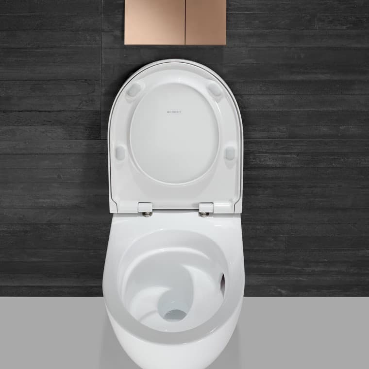 WC Acanto ouvert avec technologie de rinçage TurboFlush WC Acanto ouvert avec technologie de rinçage TurboFlush