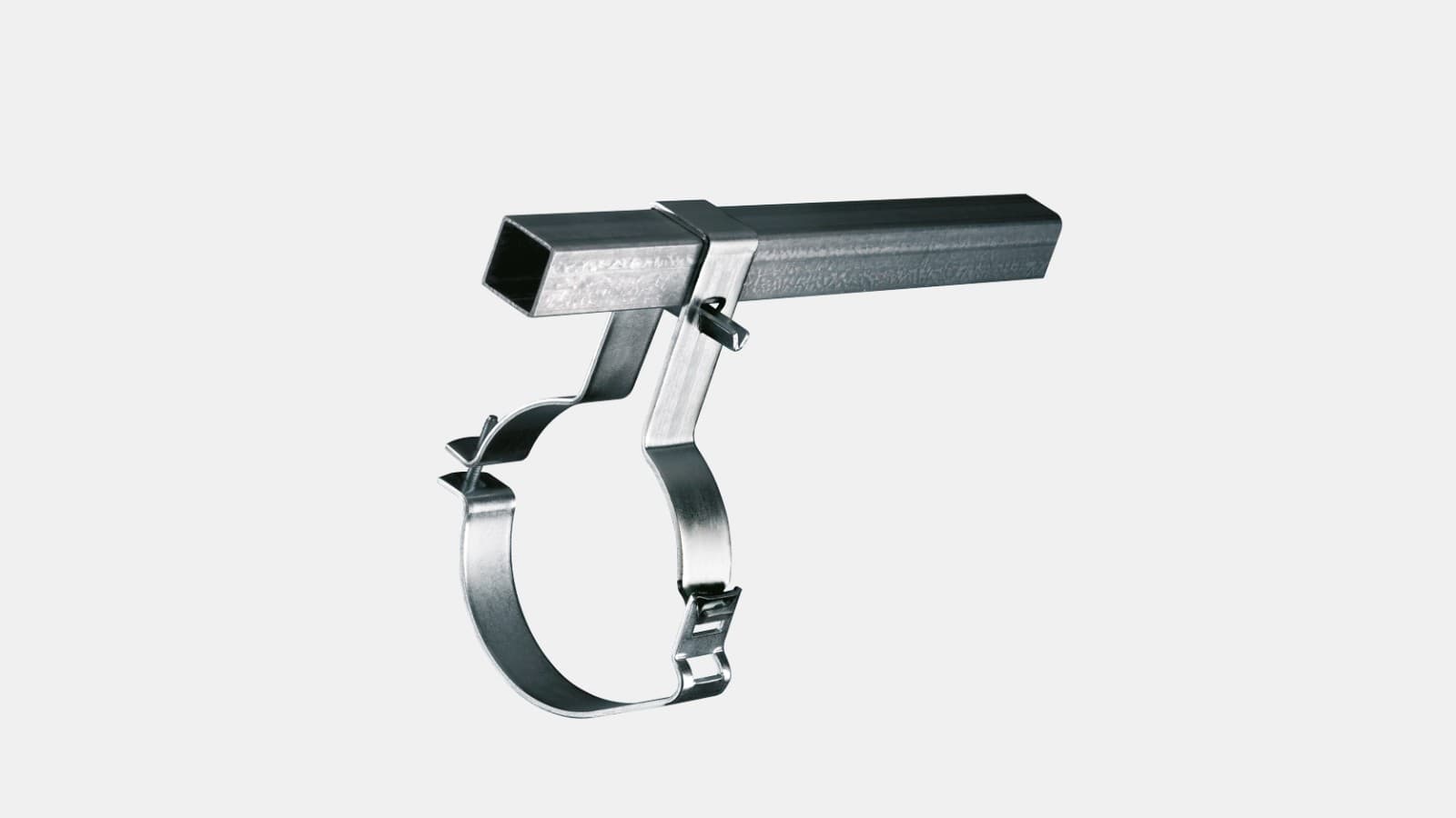 Geberit Pluvia : fixation des tubes au rail de suspension Geberit Pluvia : fixation des tubes au rail de suspension