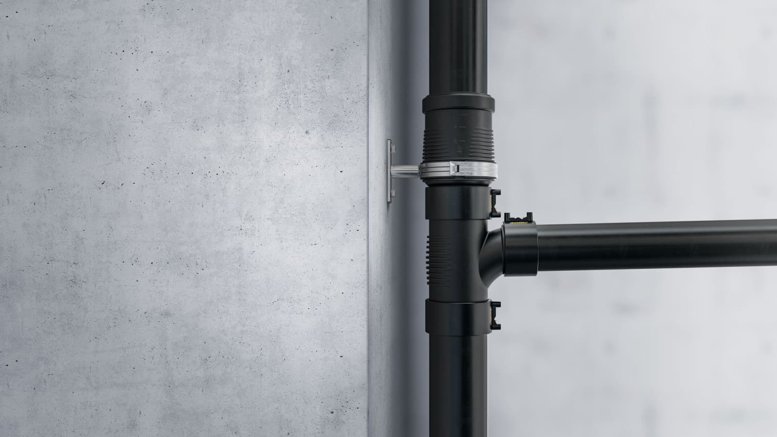 Nervures antibruit sur les raccords Geberit Silent-db20 Nervures antibruit sur les raccords Geberit Silent-db20