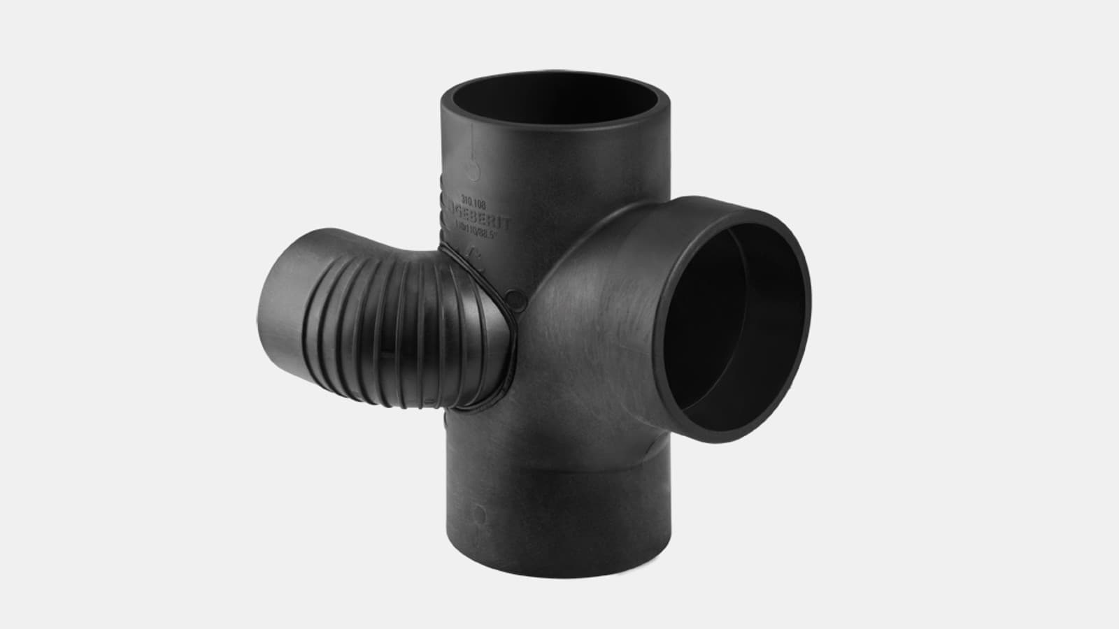 Té hydraulique pour gaine technique 88,5° Geberit Silent-db20 Té hydraulique pour gaine technique 88,5° Geberit Silent-db20