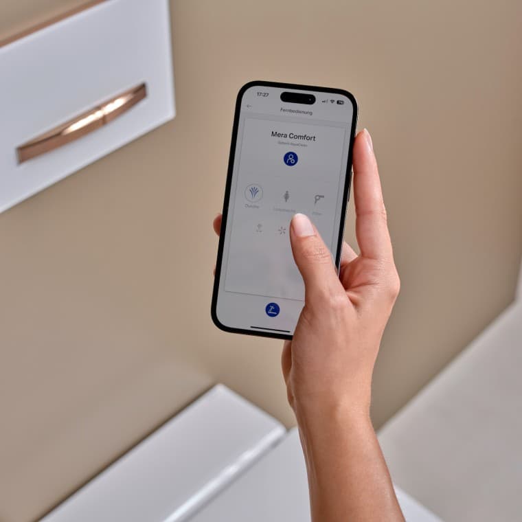 Geberit AquaClean avec l'application Geberit Home Geberit AquaClean avec l'application Geberit Home