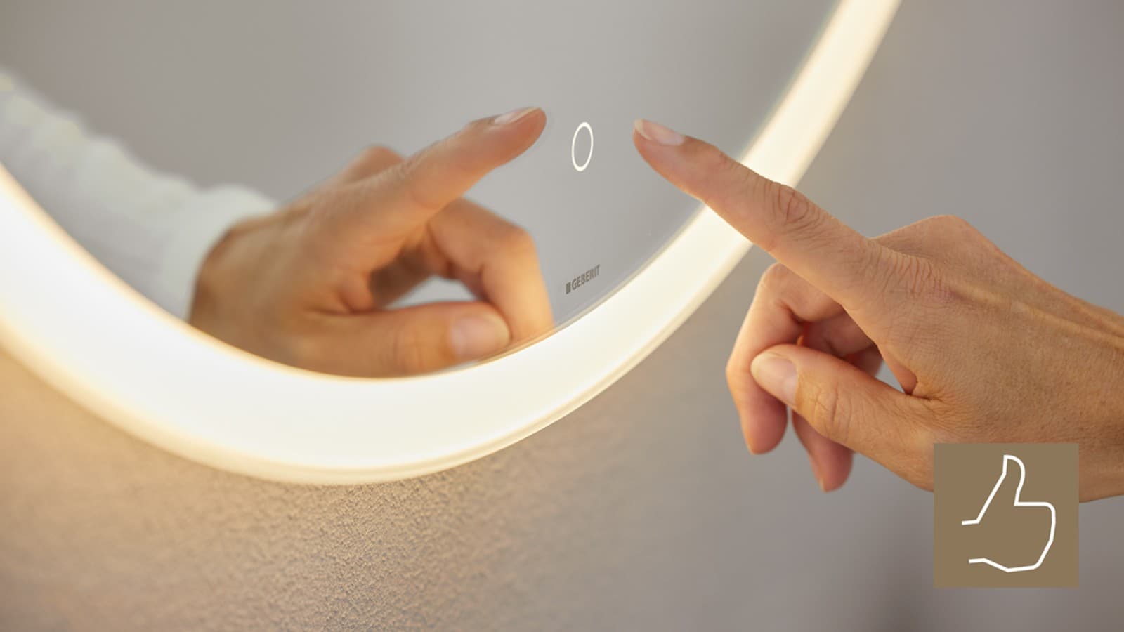 Miroir Geberit Option avec lumière Miroir Geberit Option avec lumière