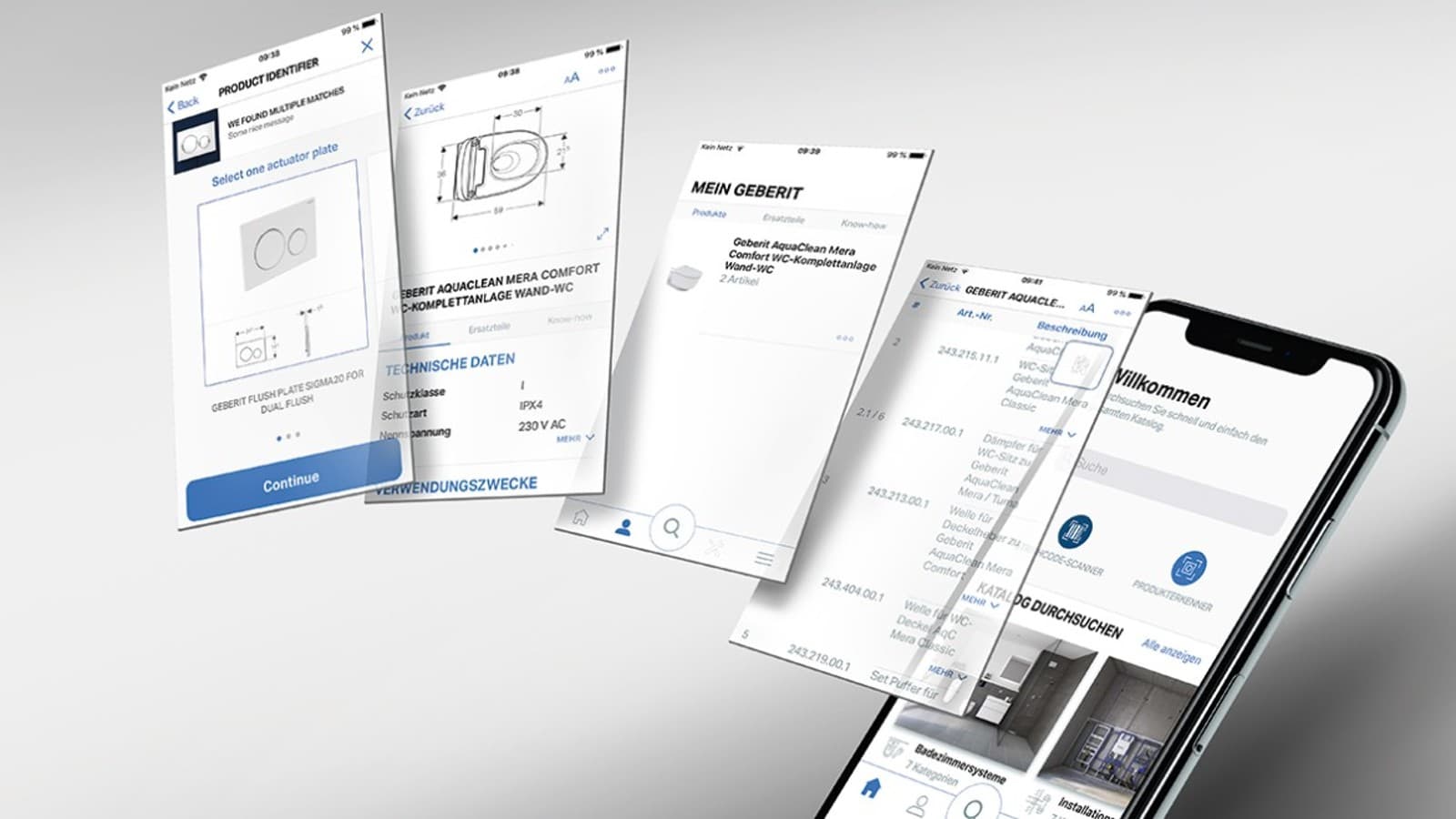 Identifiez les réservoirs de chasse à encastrer avec l'application Geberit Pro et commandez les pièces détachées appropriées en un rien de temps. Identifiez les réservoirs de chasse à encastrer avec l'application Geberit Pro et commandez les pièces détachées appropriées en un rien de temps.