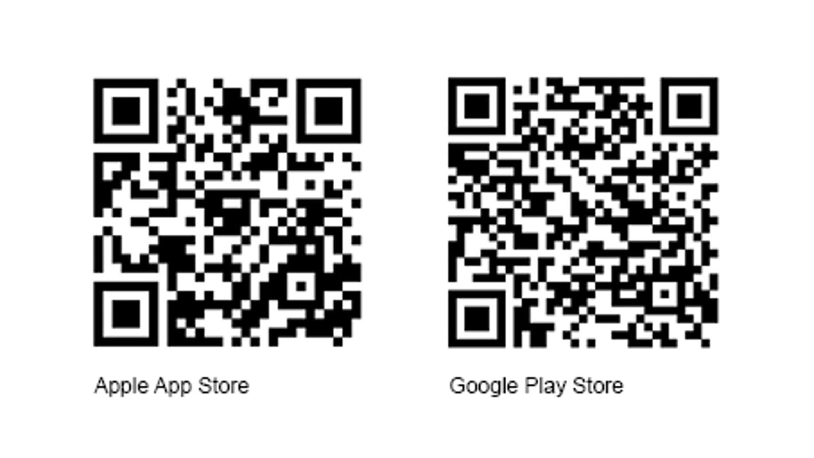 iOS & Android QR codes iOS & Android QR codes