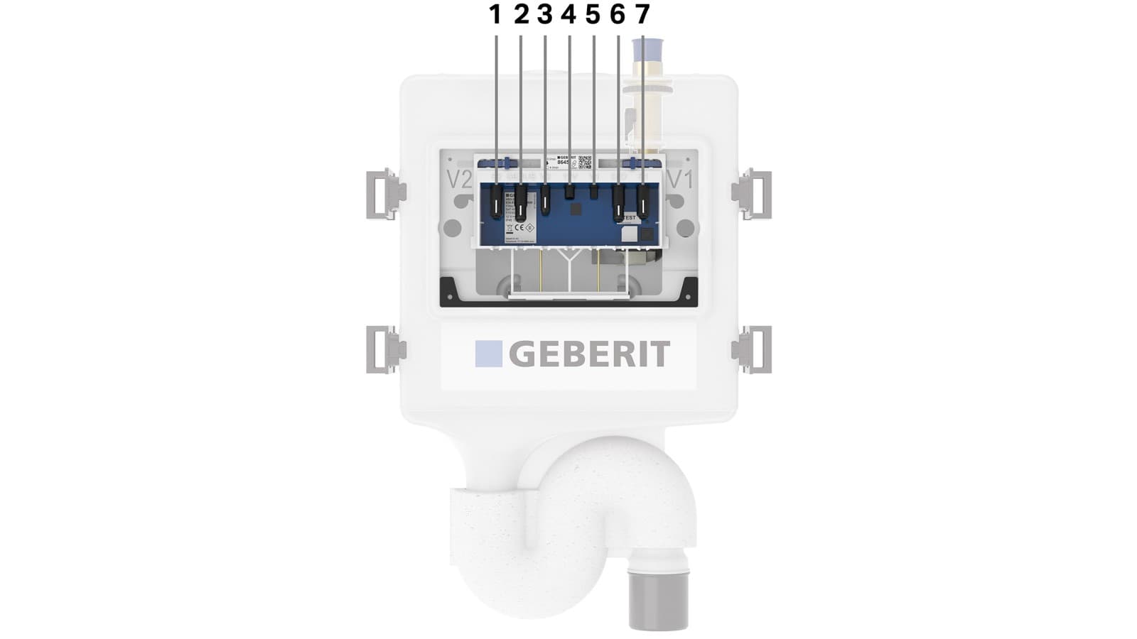 Le rinçage forcé hygiénique Geberit HS50 (© Geberit) Le rinçage forcé hygiénique Geberit HS50 (© Geberit)