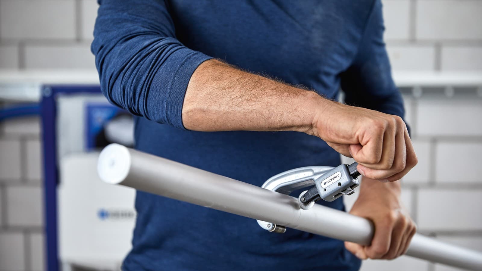 Découpe d'un tuyau Geberit FlowFit Découpe d'un tuyau Geberit FlowFit